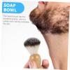 OATIPHO Men's Shaving Kit 3-Piece Stainless Steel Grooming Set Shaving Brush and Bowl Includes Holder for Easy Storage for Daily Use view 3