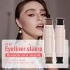 Eyeliner Stamp, Gel Eyeliner Set, Double-Ended Winged Stamp Set, Foldable Smudge-Proof Waterproof Eyeliners Tool, for All Eye Beginners Eyeliners, Easily Draw Exquisite Makeup Look (Brown) view 2