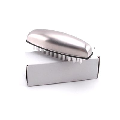 FOMIYES 2pcs Stainless Steel Nail Cleaning Brush Durable Nylon Bristles for Fingernail and Home Gap Cleaning Lightweight and Portable Design