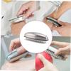 FOMIYES 2pcs Stainless Steel Nail Cleaning Brush Durable Nylon Bristles for Fingernail and Home Gap Cleaning Lightweight and Portable Design view 4