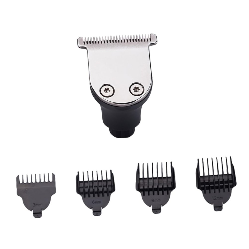 FOMIYES 1PC Electric Beard Shaver Head Replacement with Combs Compatible with Rotary Shavers Durable Metal Clipper Head for Hair Trimming for Home and Salon Use