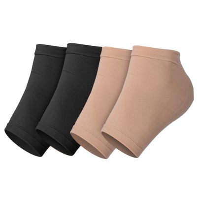 Healvian 2pairs Heel Protectors Silicone Heel Socks Comfortable Foot Sleeves Elastic Sleeves for Shoe Guards