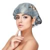 Eiffel Tower Winter Rainy Satin Bonnet Silk Bonnet, Hair Bonnet For Sleeping, Soft Double Layer Silk Sleeping Cap Hair Wrap For Women Natural Curly Braided Long Hair view 1