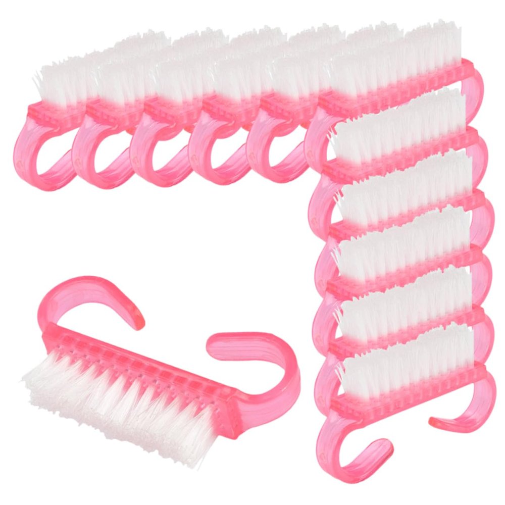 Beaupretty 12pcs Soft Bristle Brush for Pedicure Manicure Nail Tools Dust Collector for Nails Hand Grip