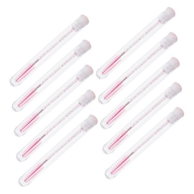 DEARMAMY 10Pcs Eyelash Brushes Portable Mascara Wands for Women One Off Makeup Applicators Lightweight Eyelash Brush for Fashionable Eye Looks