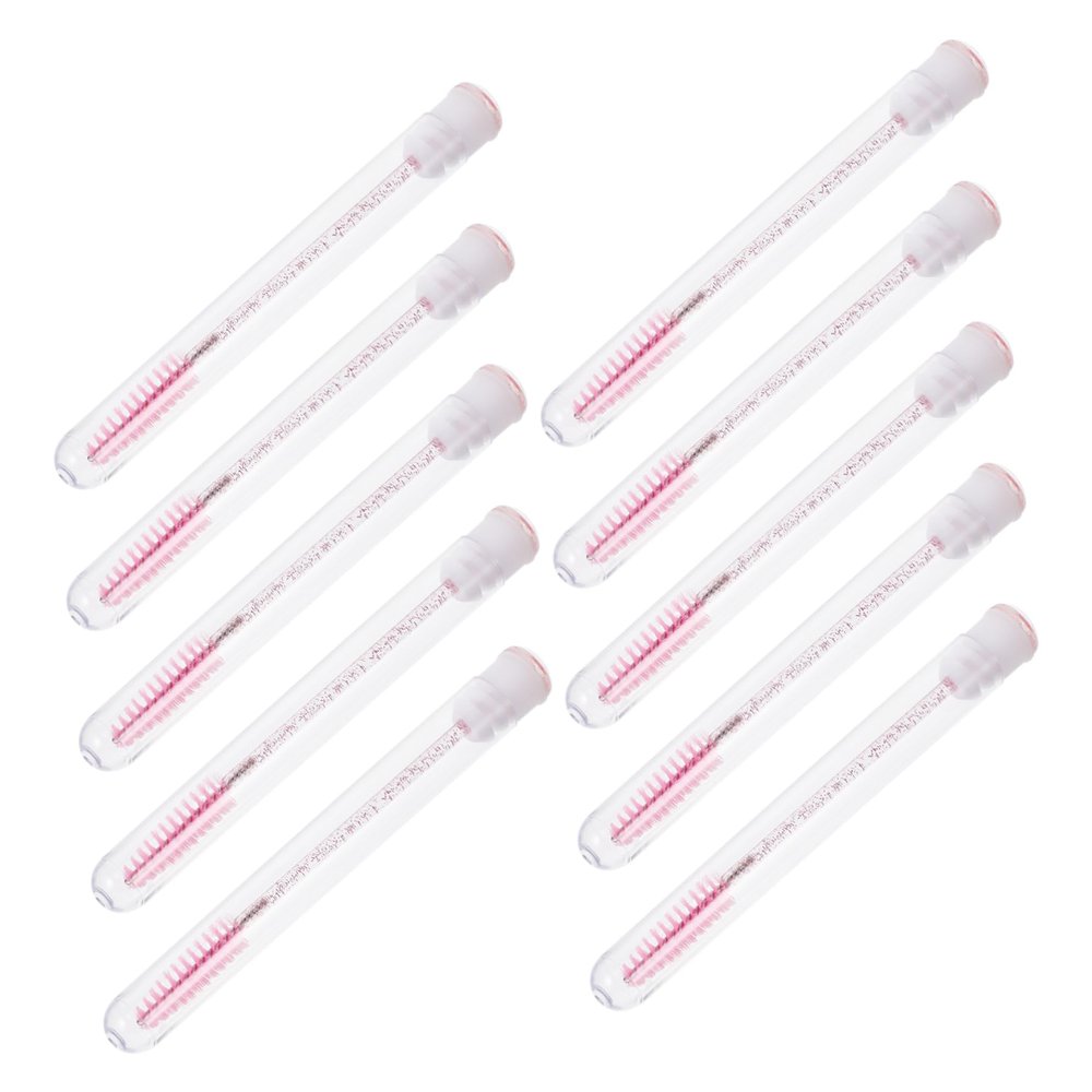 DEARMAMY 10Pcs Eyelash Brushes Portable Mascara Wands for Women One Off Makeup Applicators Lightweight Eyelash Brush for Fashionable Eye Looks