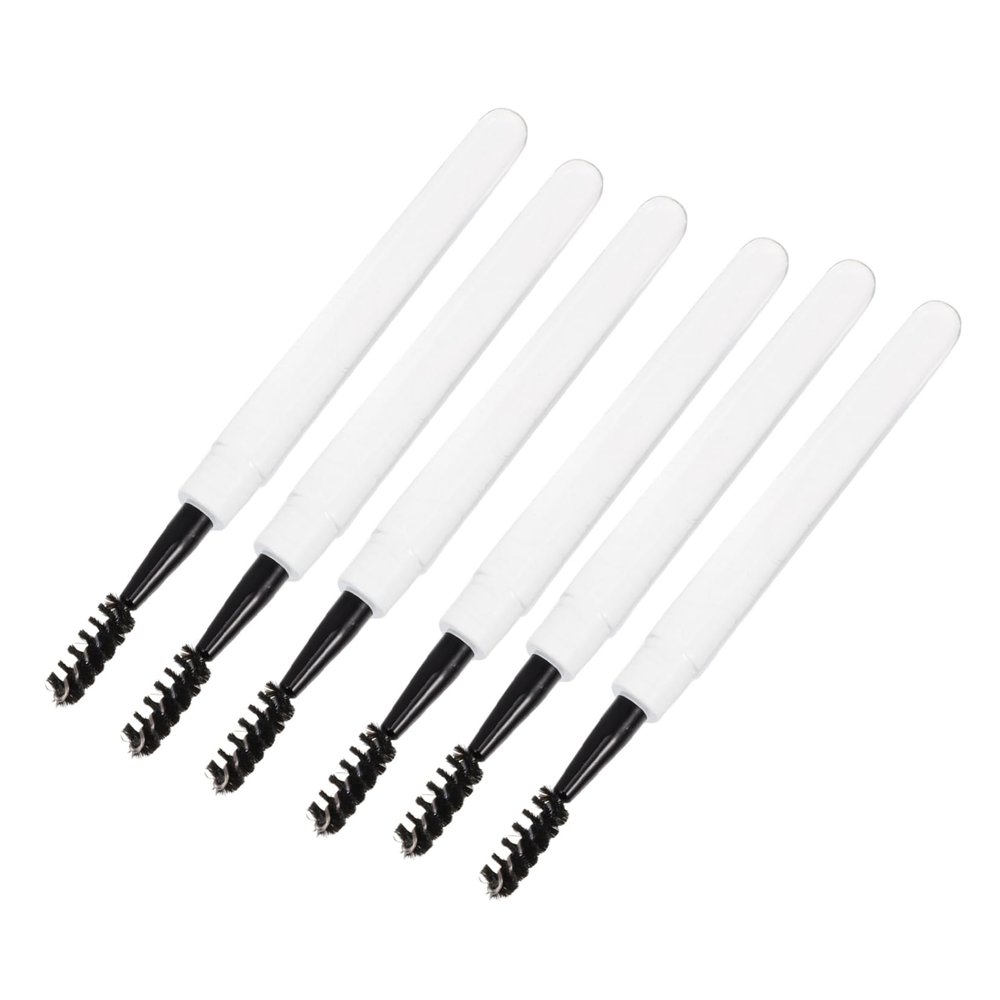 DEARMAMY 6pcs Eyelash Eyebrow Brush Set with Spiral Design Waterproof Mascara Applicators for Makeup for Women and Makeup Artists