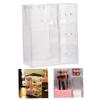Acrylic Makeup Organizer Clear Cosmetic Brush Holder with Dustproof Lid 3 Drawers/ view 4