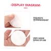BAZEITFLOW 200pcs Round Makeup Remover Pads 6cm Soft Cotton Facial Cleaning Tool Reusable Makeup Remover for Skin Types for Travel and Daily Use view 3