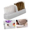 Healeved Nail Drill Bit Cleaner Brush Portable Cleaning Brush for Nail Salon Ergonomic Design for Easy Use for Nail Art Polishing Head and Drill Bits Maintenance Reusable view 4