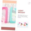 Vaguelly 4pcs Nail Art Dust Cleaning Brush Portable Nail Care Tool for Tech Supplies Random Color view 4