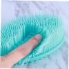 HAKIDZEL 2pcs Silicone Bath Brush Exfoliating Body Scrubber Cradle Cap Brush Bathing Shower Scrubbers for Boys and Girls view 3