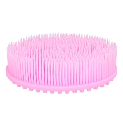 Healeved 2pcs Silicone Bath Brush for Exfoliating Scalp Scrubbing Long Handle Cleaning Brush for Shower Face