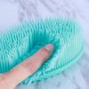 Healeved 2pcs Silicone Bath Brush for Exfoliating Scalp Scrubbing Long Handle Cleaning Brush for Shower Face view 2