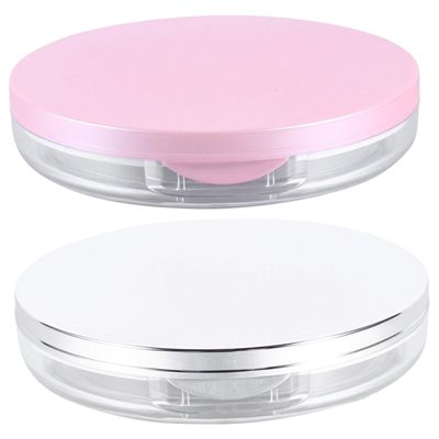 WRITWAA 2sets Makeup Sponges Wedges for Powder Portable Powder Case for Beauty Refillable Container Box Dust Box