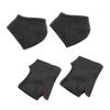 WRITWAA 2Set Breathable Heel Sleeve Socks Moisturizing Ankle Protectors for Soft Supple Heels Cracking Design for and Protection Black Open Toe Closed view 1