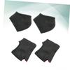 WRITWAA 2Set Breathable Heel Sleeve Socks Moisturizing Ankle Protectors for Soft Supple Heels Cracking Design for and Protection Black Open Toe Closed view 3