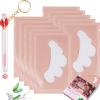100 Pairs Professional Eye Under Gel Pads Eyelash Extensions Patches,Lash Extension Lint Free Under Hydrogel Eye Mask Pads Beauty Tools (Pink) view 1