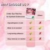 100 Pairs Professional Eye Under Gel Pads Eyelash Extensions Patches,Lash Extension Lint Free Under Hydrogel Eye Mask Pads Beauty Tools (Pink) view 2