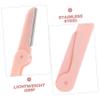 CALLARON 3pcs Stainless Steel Eyebrow Razor Facial Razor for Women Double Heads Eyebrow Shaper Tool Portable Makeup Tool for Salon-Style Results view 3