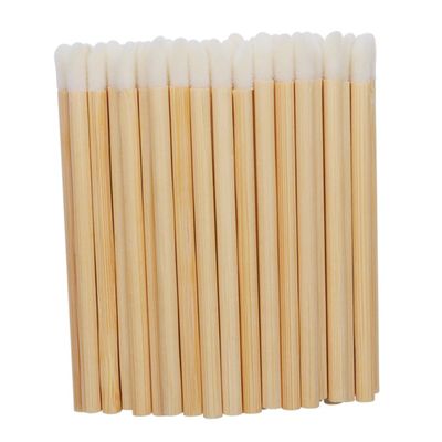 SAFIGLE 50pcs Handle Lipstick Applicators Disposable Lip Brushes for Lip Gloss and Eyeshadow Makeup Tool for Home and Travel