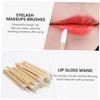 SAFIGLE 50pcs Handle Lipstick Applicators Disposable Lip Brushes for Lip Gloss and Eyeshadow Makeup Tool for Home and Travel view 3