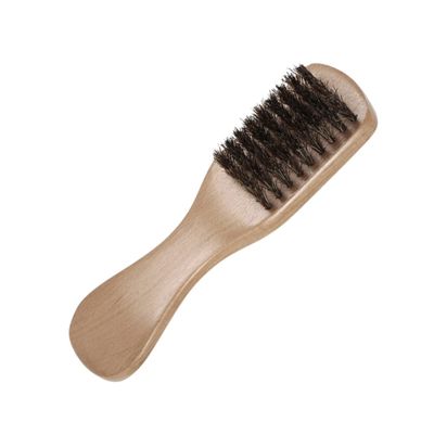 WOFASHPURET Wooden Handle Beard Brush for Men Practical Pig Bristle Cleaning Tool Essential Beard Care Accessory Durable Design present for Male Friends