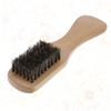 WOFASHPURET Wooden Handle Beard Brush for Men Practical Pig Bristle Cleaning Tool Essential Beard Care Accessory Durable Design present for Male Friends view 4