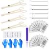 Body Piercing Tool Kit - Piercing Kit with 12G 14G 16G 18G 20G Piercing Needles Piercing Clamps Forceps for Ear Nose Belly Button Tongue Eyebrow Body Piercing Tool Kit Piercing Supplies view 1