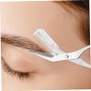 DECORNIJIA 1 Set Eyebrow Trimmer Transparent Eyebrow Shaper Kit with Scissors Razor Comfortable Non Slip Handle Versatile Grooming Tool for Precision Trimming and Shaping view 2