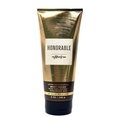 Bath and Body Ultimate Hydration Body Cream For Men's With Shea butter 8 FL OZ (8 FL OZ, Honorable)