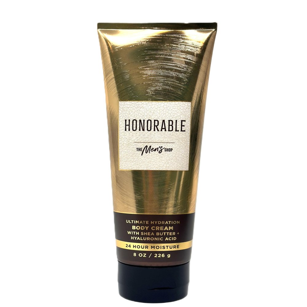 Bath and Body Ultimate Hydration Body Cream For Men's With Shea butter 8 FL OZ (8 FL OZ, Honorable)