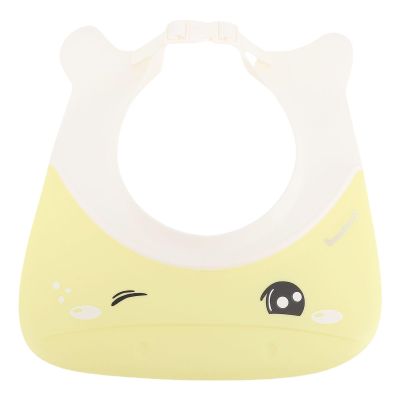 Adjustable Baby Bathing Cap, Kids Shower Hat with Ear Eye Protective for Toddler Hair Washing Non Irritating Plastic, Ideal for Shampooing and Bathing at Home (Yellow)