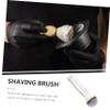 CALLARON Portable Shaving Brush for Men Compact Travel Beard Brush with Bristles for Wet Shaving Durable and Convenient Grooming Tool for Home Go Use view 2