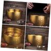 JECOMPRIS Stainless Steel Shaving Cup with Decoration Design Shaving Bowl for Aromatherapy Flower Offering Unique present for Men and Women and Versatile Shave Supplies view 4