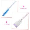 SAFIGLE 20pcs Crystal Handle Eyelash Brush and Eyebrow Spoolie Set with Rhinestones Waterproof Applicators for Eyelash Extensions and Makeup Application Random Color view 2