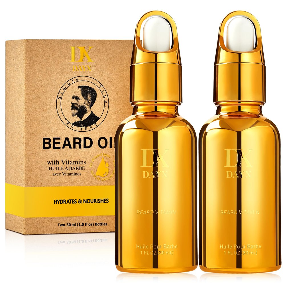 DayixCare Beard Oil for Black Men: All Natural Beard Growth Oil w/Jojoba, Cedar & Avocado for Thicker, Softer & Fuller Beards  Deeply Nourishes and Hydrates Throughout the Day