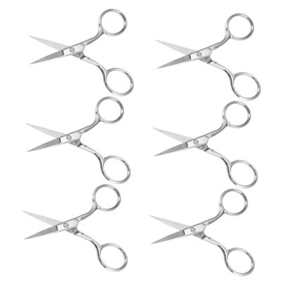 GALPADA 6pcs Portable Facial Hair Scissors Stainless Steel Eyebrow Scissors Small Hair for Women Precision Trimming for Travel