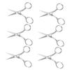 GALPADA 6pcs Portable Facial Hair Scissors Stainless Steel Eyebrow Scissors Small Hair for Women Precision Trimming for Travel view 1