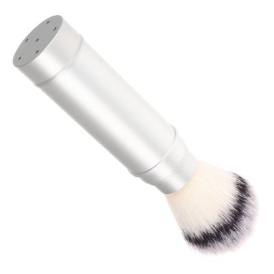 PartyKindom Men's Travel Shaving Brush Set Portable Nylon Beard Brush Metal Handle for Facial Cleansing for Travel and Grooming