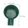 Beaupretty Deep Shaving Bowl for Men Lightweight Plastic Lather Container Comfortable Grip Thick Edges for Wet Shaving Unbreakable Design Green view 2