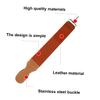 Beaupretty Leather and Canvas Double Layer Razor Strop Professional Straight Razor Sharpening Strap for Barbers Home Use Woodworking Tools view 3