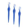 Beaupretty 3Pcs Eyebrow Razors Stainless Steel Eyebrow Trimmers for Delicate Shaping Lightweight Beauty Tools for Women and Travel Transparent Blue view 1