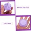 Ipetboom Hair Scalp Serum Roller Applicator with Capacity for Hair Growth and Scalp Treatment Compatible with Various Serums Promotes Circulation and Transparent Purple view 2