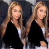 13X4 13X6 Transparent Lace Frontal Wig Straight Human Hair P4/27Highlight Colored Lace Front Wig Brazilian Virgin Hair Pre-Plucked view 2