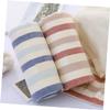 NOLITOY 1Pc Soft Absorbent Pure Cotton Facial Towel Dual Gauze Design Quick Drying Bathroom Towel Lightweight Washable Striped for Daily Use view 3
