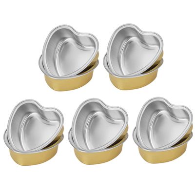 Ipetboom 10pcs Wax Melters Wax Bowl Aluminum Foil Holders Scented Warmer Hair Removal Container Reusable for Beauty Care