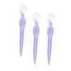 Beaupretty 3Pcs Stainless Steel Eyebrow Trimmers with Non Slip Grip Lightweight Razor for Precise Eyebrow Grooming Travel Friendly Beauty Tools Purple view 1