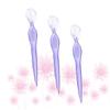 Beaupretty 3Pcs Stainless Steel Eyebrow Trimmers with Non Slip Grip Lightweight Razor for Precise Eyebrow Grooming Travel Friendly Beauty Tools Purple view 3