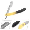 VICASKY Stainless Steel Manual Barber Razor Blades Holder Dual-Color Handle for Men Compatible Shaver Blades Sturdy Shaving Stand for Professional Use view 2